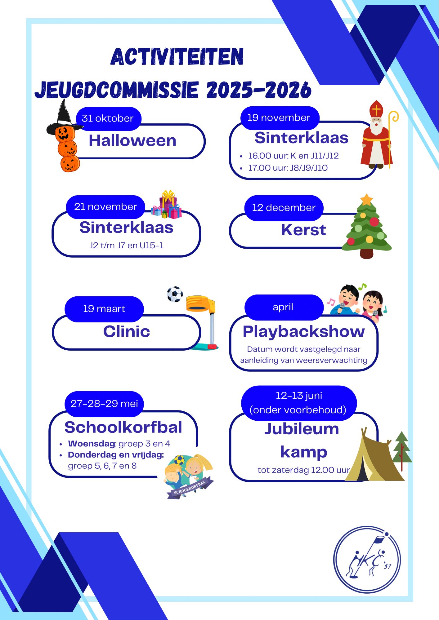Activiteiten Jeugdcommissie 2025-2026
