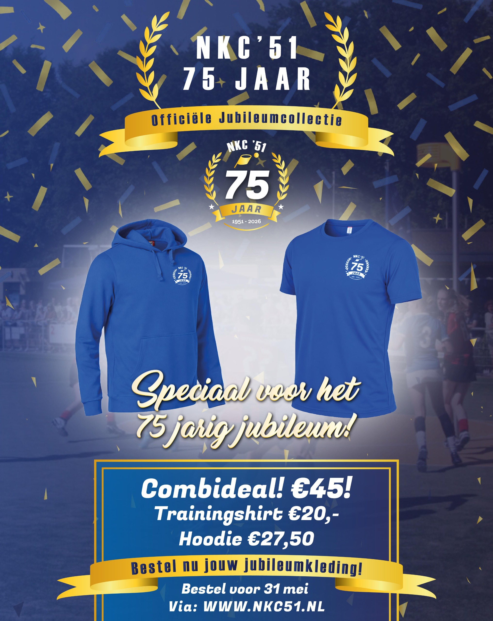 Scoor nu jouw exclusieve jubileumkleding!